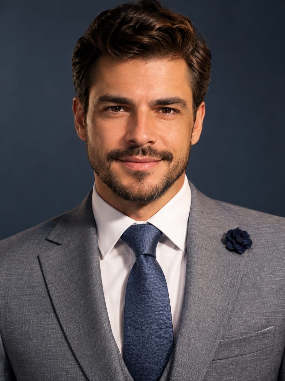 Medium Grey Suit - American Medium Shot (AS)