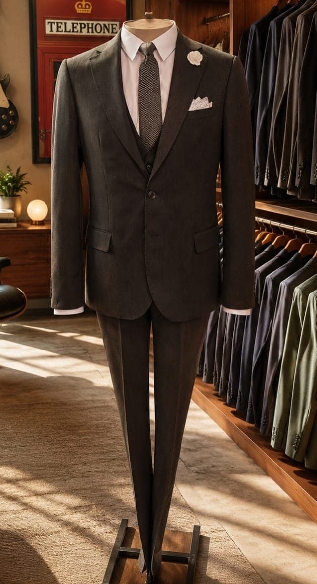 Charcoal Gray Suit - Full Body (FB)